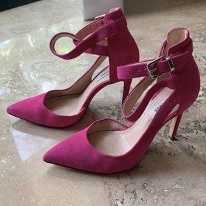 Guess Hot Pink Suede Stilettos